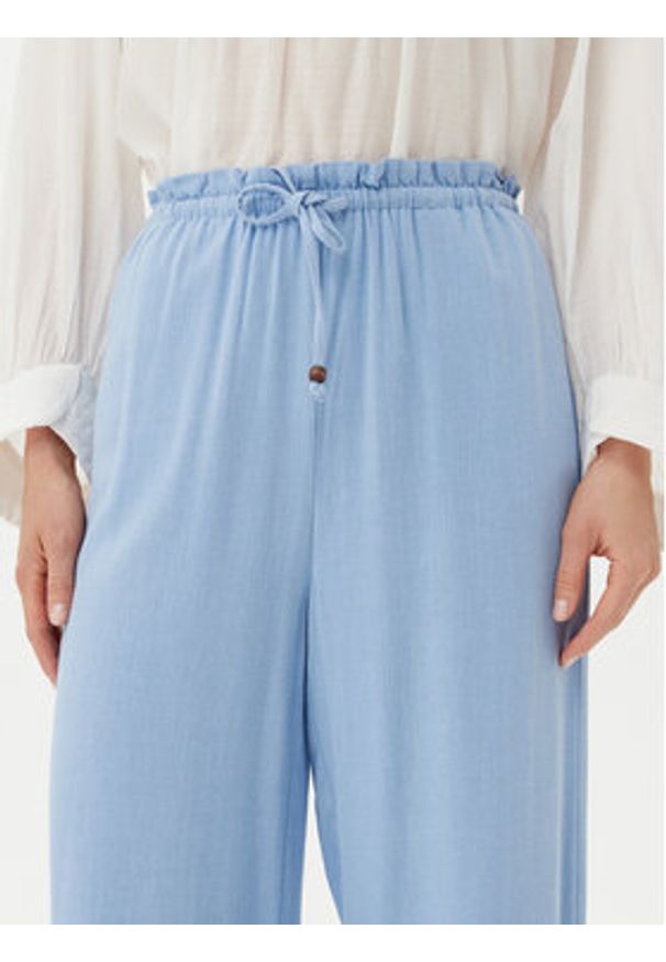 only - ONLY Spodnie materiałowe Solvi 15338672 Niebieski Cropped Fit. Kolor: niebieski. Materiał: wiskoza