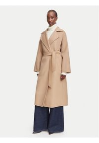 Weekend Max Mara Płaszcz wełniany Operoso 2625016011 Brązowy jasny Regular Fit. Kolor: brązowy. Materiał: wełna #1
