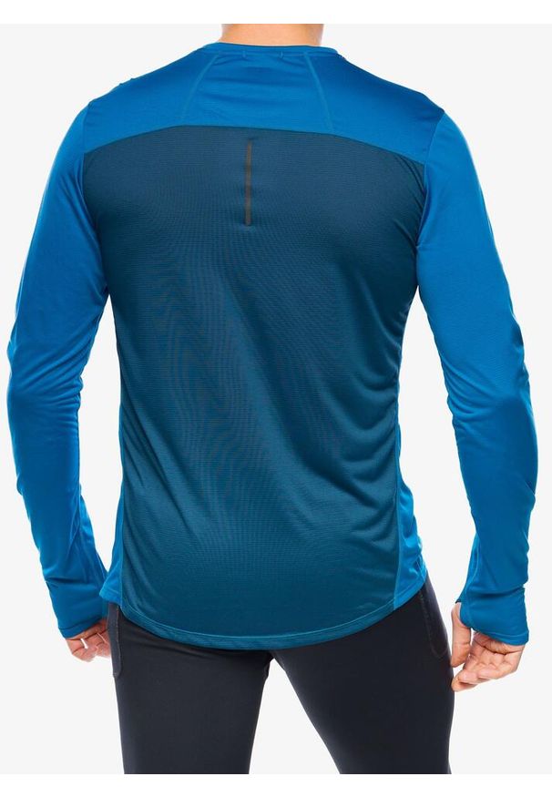 Bluza do biegania męska Inov-8 Performance Long Sleeve. Kolor: niebieski. Długość rękawa: długi rękaw
