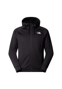 Bluza męska The North Face Reaxion 2.0 0A8DVYKS71 - czarna. Okazja: na co dzień. Kolor: czarny. Materiał: tkanina, skóra, poliester, polar. Wzór: aplikacja. Styl: klasyczny, casual