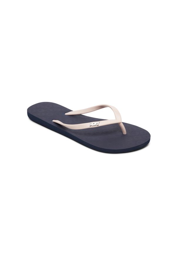 Roxy - Japonki plażowe damskie ROXY Viva Tone II. Okazja: na plażę. Kolor: różowy, niebieski, wielokolorowy. Materiał: guma, syntetyk. Styl: sportowy