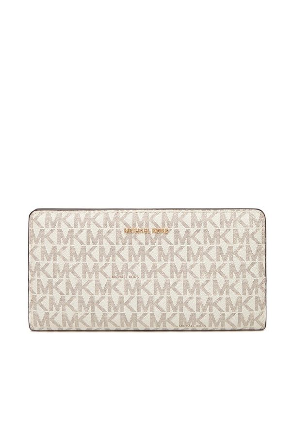 MICHAEL Michael Kors Duży Portfel Damski Bryant 32S5GYTP3B Beżowy. Kolor: beżowy. Materiał: skóra