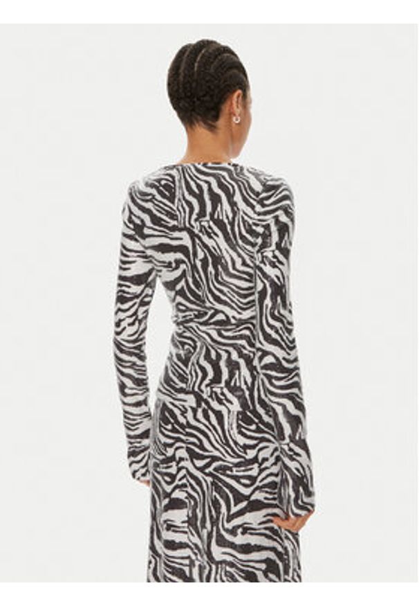 ROTATE Bluzka Georgia 112579400 Czarny Slim Fit. Kolor: czarny. Materiał: syntetyk