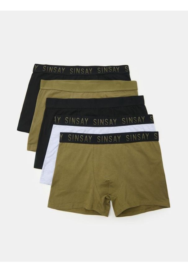 Sinsay - Bawełniane bokserki classic 5 pack - wielobarwny. Materiał: bawełna