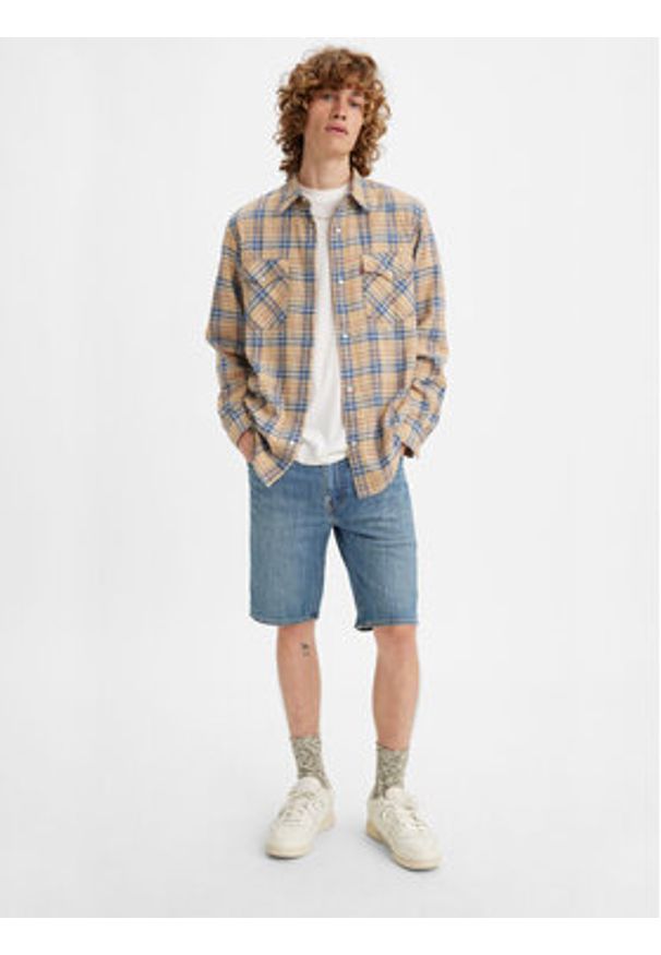 Levi's® Szorty jeansowe 405 Standard 398640101 Granatowy Straight Fit. Kolor: niebieski. Materiał: bawełna, jeans, syntetyk