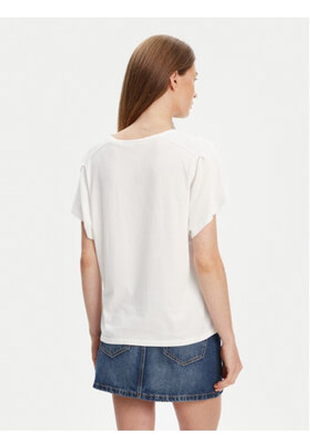 United Colors of Benetton - United Colors Of Benetton T-Shirt 3LNSD109Z Biały Relaxed Fit. Kolor: biały. Materiał: bawełna