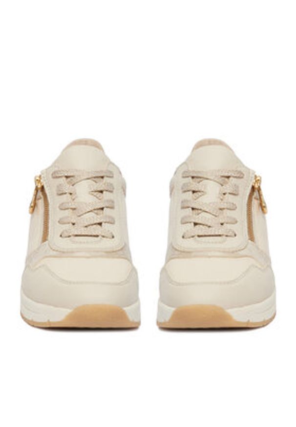 Rieker Sneakersy N9301-60 Beżowy. Kolor: beżowy. Materiał: syntetyk, skóra