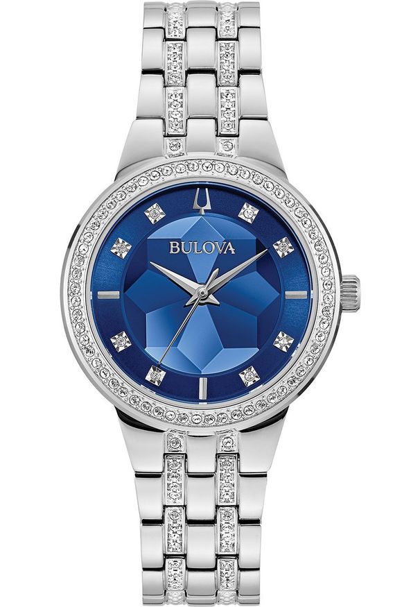 Zegarek Bulova Zegarek męski Bulova 96L276 CYRKONIE srebrny. Kolor: srebrny