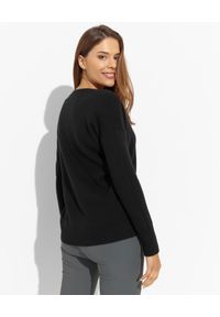 LE TRICOT PERUGIA - Czarny sweter z kaszmiru. Kolor: czarny. Materiał: kaszmir. Długość rękawa: długi rękaw. Długość: długie