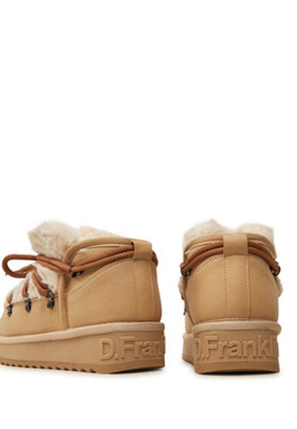 D.Franklin Śniegowce Nordic TRK Fur Low Bomb DFSH370011 Beżowy. Kolor: beżowy. Materiał: materiał