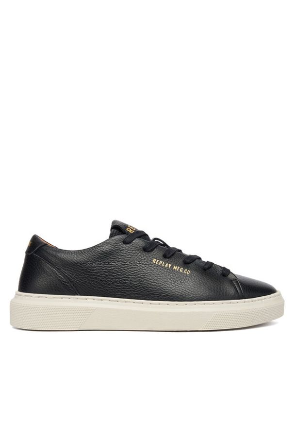 Replay - REPLAY Sneakersy GMZ7N .000.C0003L Czarny. Kolor: czarny. Materiał: skóra