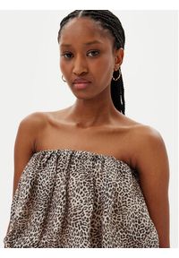 BARDOT - Bardot Bluzka Lissett Printed 59795TB Brązowy Relaxed Fit. Kolor: brązowy. Materiał: syntetyk #3