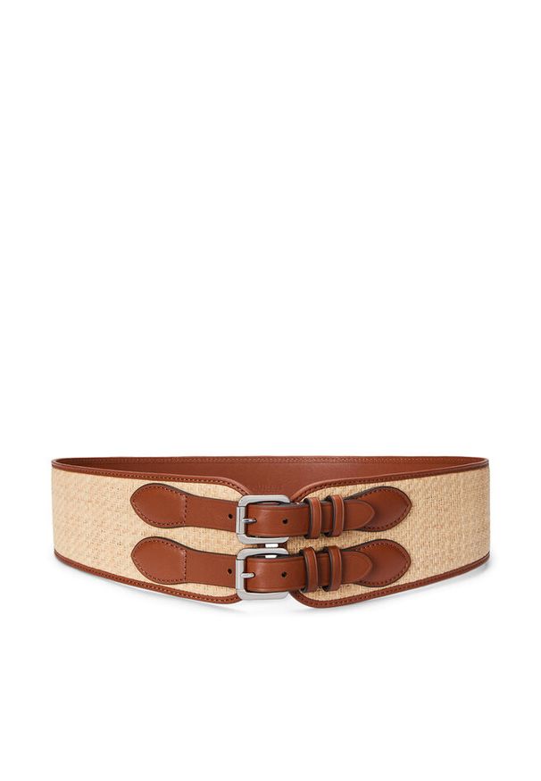 Lauren Ralph Lauren - Pasek Damski LAUREN RALPH LAUREN. Kolor: beżowy