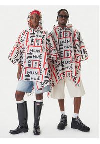 Hunter Ponczo HARU0006261 Biały Regular Fit. Kolor: biały. Materiał: syntetyk #4