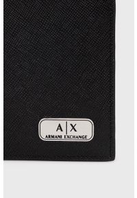 Armani Exchange Portfel skórzany 958435.CC843 męski kolor czarny. Kolor: czarny. Materiał: skóra. Wzór: gładki #2