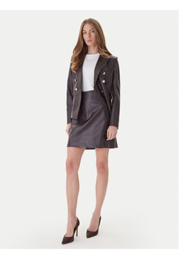 JOOP! Marynarka 58 254J58Jaidyn 30048908 Brązowy Slim Fit. Kolor: brązowy. Materiał: skóra