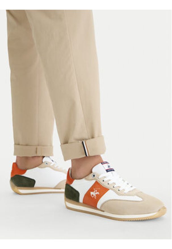 Beverly Hills Polo Club Sneakersy EO-SCOTT-10 MI08 Beżowy. Kolor: beżowy. Materiał: skóra