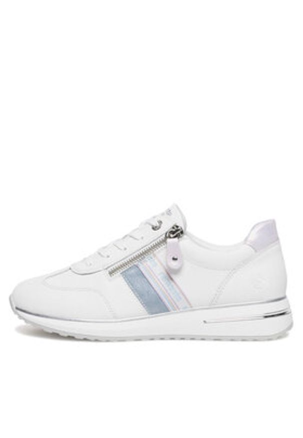 Remonte Sneakersy D1G02-80 Biały. Kolor: biały. Materiał: materiał