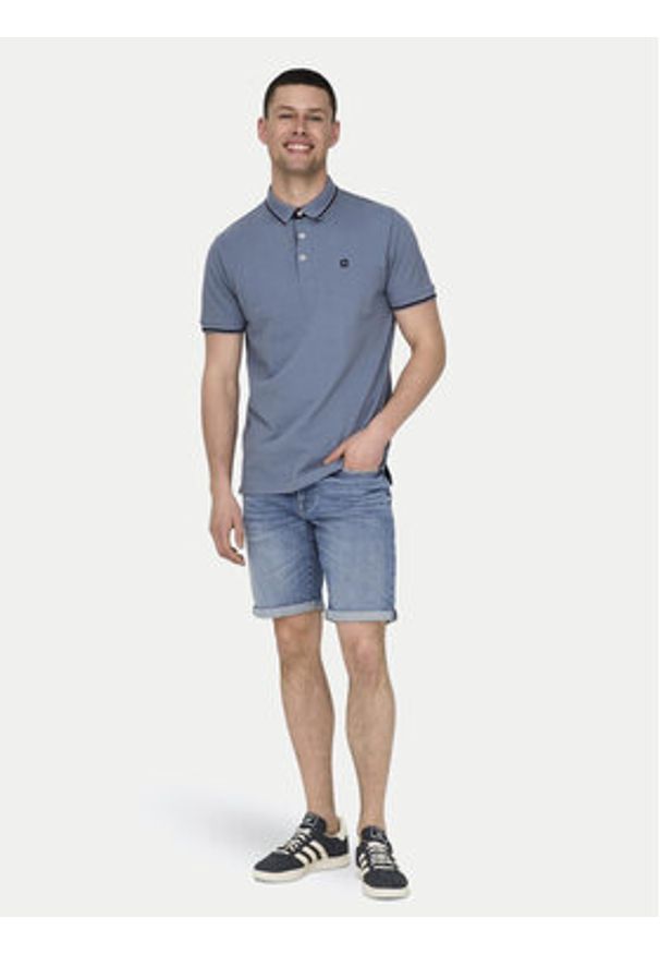 Only & Sons Polo Fletcher 22024827 Niebieski Regular Fit. Typ kołnierza: polo. Kolor: niebieski. Materiał: bawełna