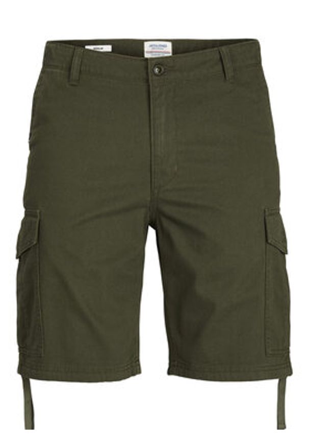 Jack & Jones - Jack&Jones Szorty materiałowe Marley 12229650 Zielony Cargo Fit. Kolor: zielony. Materiał: bawełna