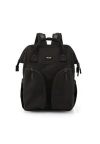 Peterson - Plecak mommy bag Himawari 1208 czarny. Kolor: czarny. Materiał: poliester