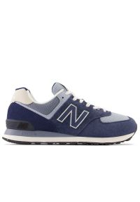 Buty New Balance U574N2 - niebieskie. Kolor: niebieski. Materiał: guma, skóra, zamsz, materiał, syntetyk. Szerokość cholewki: normalna. Model: New Balance 574