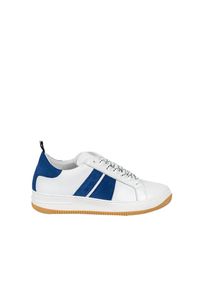 Antony Morato Sneakersy | MMFW01286-LE300001 | Mężczyzna | Biały, Granatowy. Kolor: niebieski, biały, wielokolorowy. Materiał: skóra