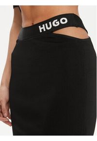Hugo Spódnica mini Satchie 50507906 Czarny Slim Fit. Kolor: czarny. Materiał: wiskoza