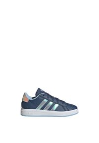 Adidas - Buty Grand Court Lifestyle Lace Tennis. Kolor: biały, wielokolorowy, niebieski. Materiał: materiał