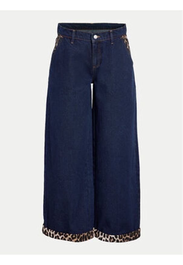 Noisy may - Noisy May Jeansy 27033508 Granatowy Wide Leg. Kolor: niebieski