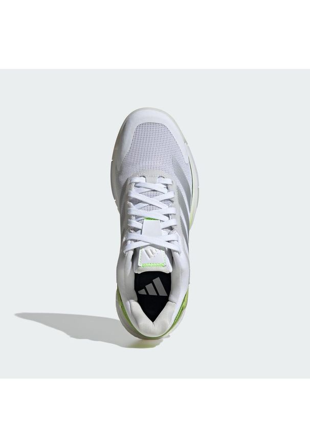 Adidas - Buty Crazyquick BOOST Padel. Zapięcie: zamek. Kolor: biały, wielokolorowy, żółty. Sport: tenis