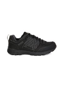 Samaris Low II Regatta męskie trekkingowe buty. Kolor: czarny. Materiał: poliester, guma. Sport: turystyka piesza #1