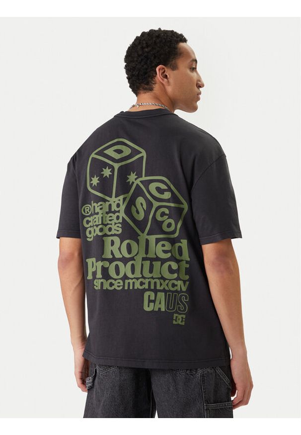 DC Shoes T-Shirt High Rollin EDYZT04367 Czarny Regular Fit. Kolor: czarny. Materiał: bawełna