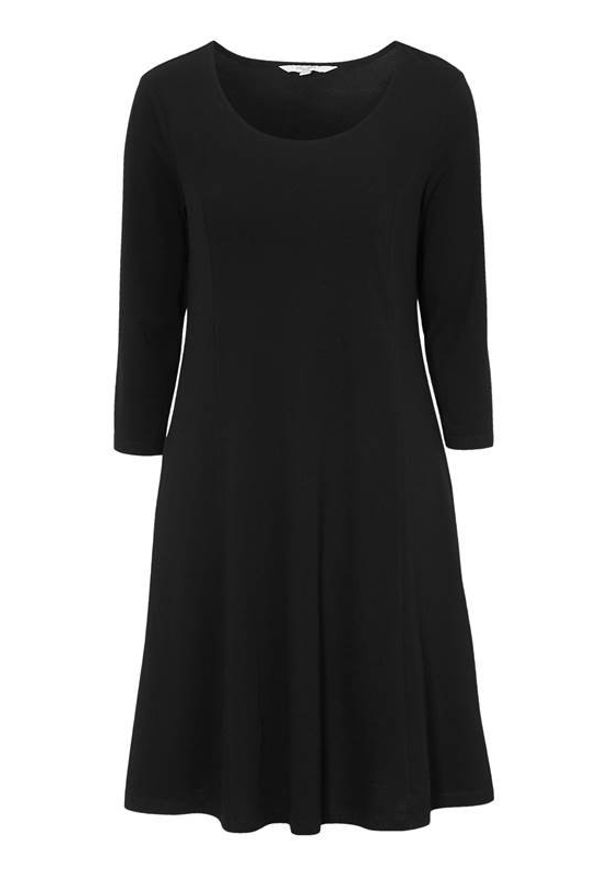 Cellbes Dżersejowa sukienka ze wzorem Czarny female czarny 46/48. Okazja: na co dzień. Kolor: czarny. Materiał: jersey. Styl: elegancki, casual