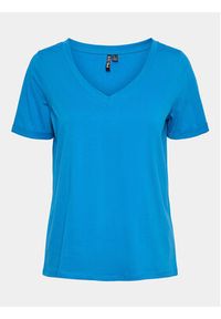 Pieces T-Shirt Ria 17120455 Niebieski Regular Fit. Kolor: niebieski. Materiał: bawełna #3