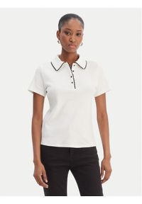 Morgan Polo 261-DLOLI Biały Slim Fit. Typ kołnierza: polo. Kolor: biały. Materiał: bawełna #1