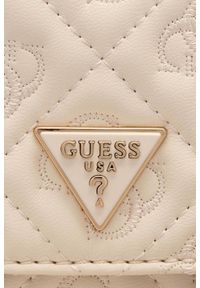 Guess - GUESS Biała kopertówka damska Adelasia Cnvrtble. Kolor: biały. Materiał: skórzane. Rodzaj torebki: na ramię #8