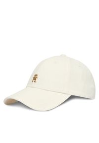 TOMMY HILFIGER - Tommy Hilfiger Czapka z daszkiem Th Elevated Chic Cap AW0AW17631 Biały. Kolor: biały. Materiał: bawełna #1