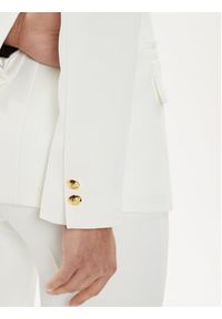 Elisabetta Franchi Marynarka GI-094-46E2-V500 Biały Regular Fit. Kolor: biały. Materiał: syntetyk #5