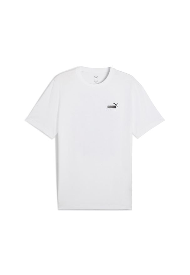 Puma - Męska koszulka sportowa Graphics Summer PUMA White. Kolor: biały. Materiał: guma. Wzór: nadruk. Sezon: lato. Sport: fitness