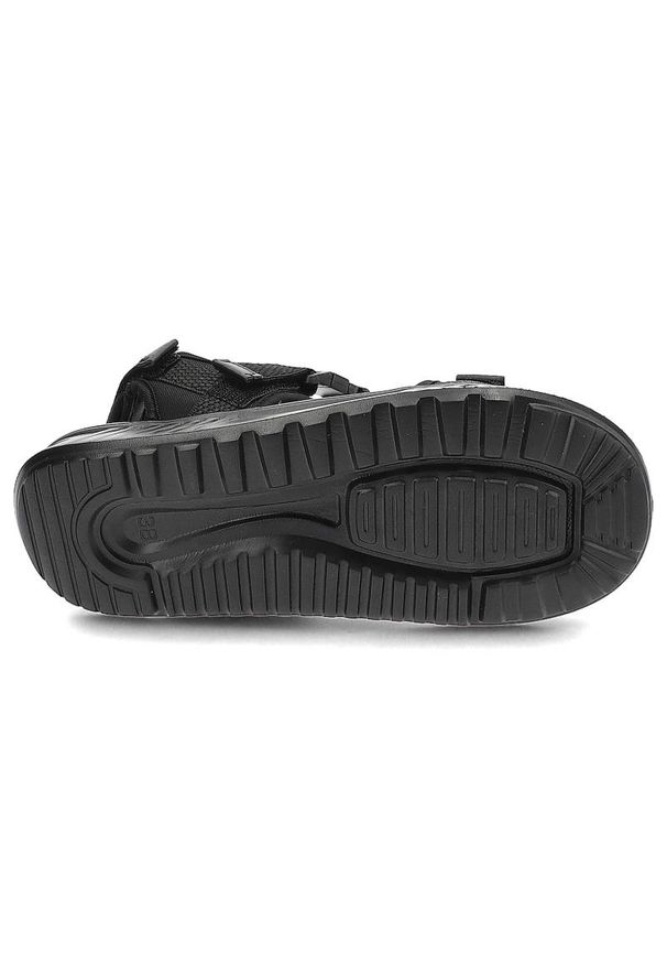 Big-Star - Czarne Sandały Big Star Codzienne Buty Na Lato. Okazja: na co dzień. Zapięcie: pasek. Kolor: czarny. Materiał: materiał. Wzór: paski. Sezon: lato. Styl: casual