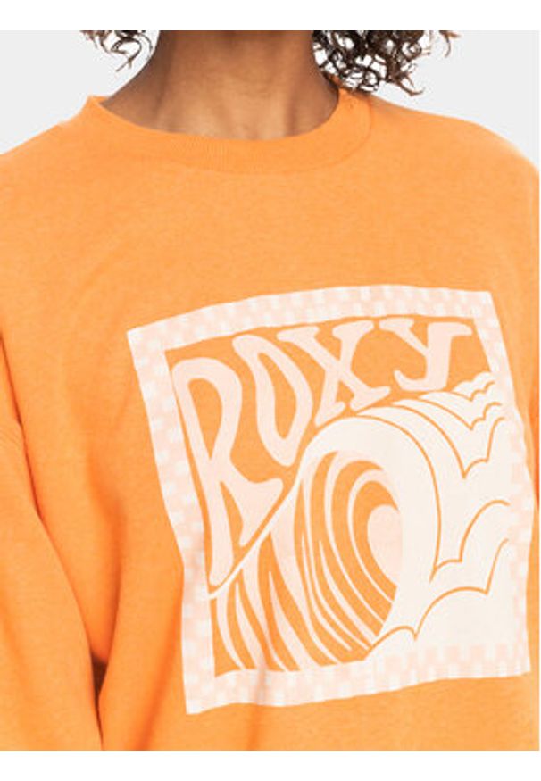 Roxy Bluza Take Yourplaceb Otlr ERJFT04745 Pomarańczowy Regular Fit. Kolor: pomarańczowy. Materiał: bawełna
