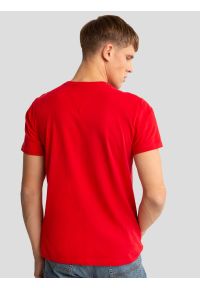 Big-Star - Koszulka męska bawełniana z nadrukiem czerwona Messeret 603. Okazja: na co dzień. Kolor: czerwony. Materiał: bawełna. Wzór: nadruk. Styl: casual, klasyczny #7