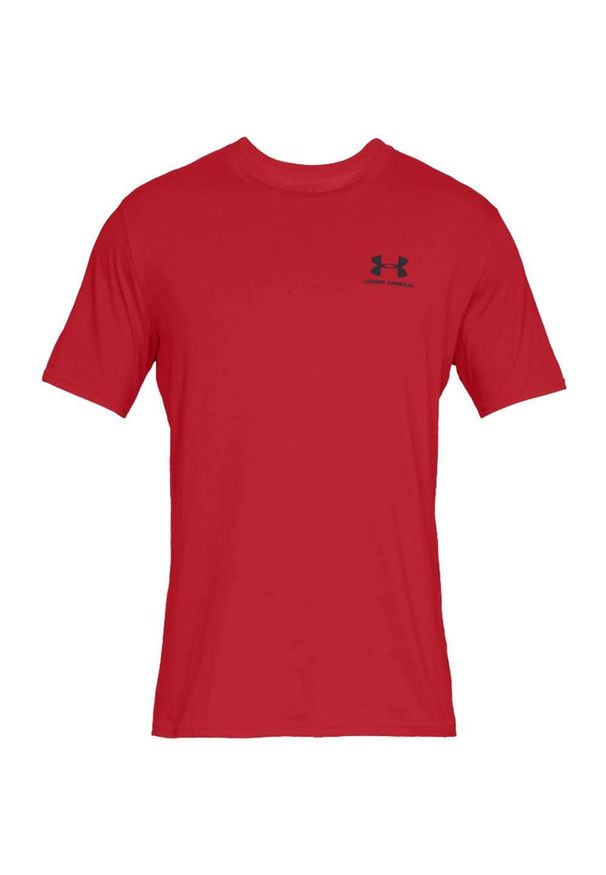 Under Armour - Męska Koszulka Sportowa. Kolor: czerwony