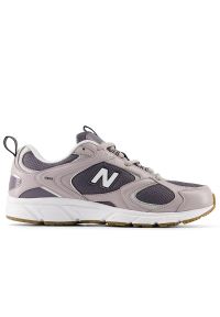 Buty unisex New Balance U40827E - fioletowe. Kolor: fioletowy. Materiał: materiał, syntetyk. Szerokość cholewki: normalna. Sezon: lato. Sport: turystyka piesza #1