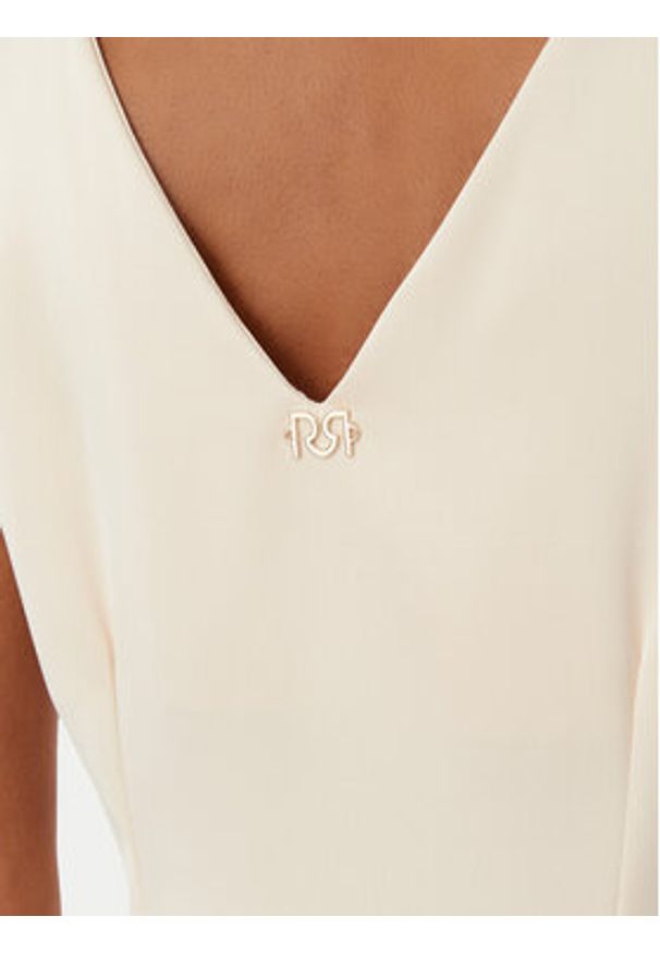 Rinascimento Sukienka koktajlowa CFC0122928003 Beżowy Regular Fit. Kolor: beżowy. Materiał: syntetyk. Styl: wizytowy