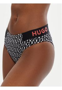 Hugo - HUGO Dół od bikini Monogram 50534949 Czarny. Kolor: czarny. Materiał: syntetyk #4