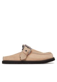 Hugo - HUGO Klapki Artentia Sabot 50542022 Écru. Materiał: zamsz, skóra