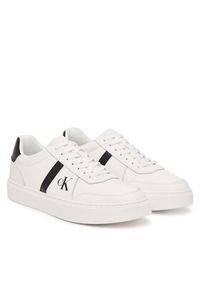 Calvin Klein Sneakersy Classic Cups Lace Lth Emb Tongue HM0HM02237 Biały. Kolor: biały. Materiał: skóra #2