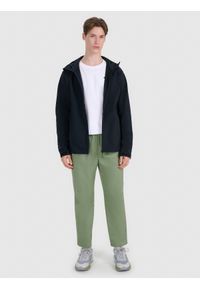 4f - 4F Kurtka softshell wiatroodporna membrana 5000 męska - czarna XXL. Typ kołnierza: kaptur. Kolor: czarny. Materiał: softshell. Technologia: Windstopper #2